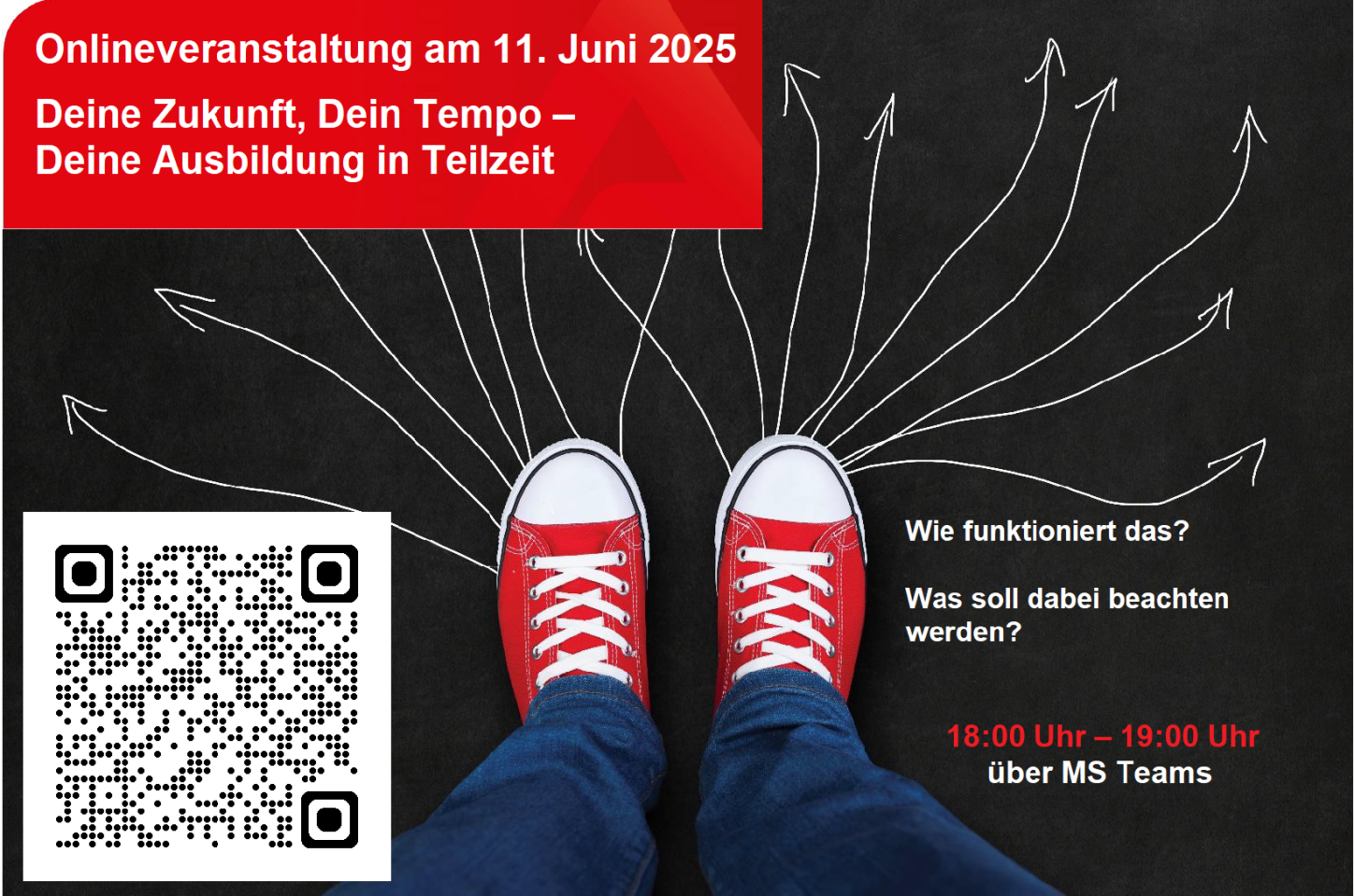 Teilzeitausbildung mit Text